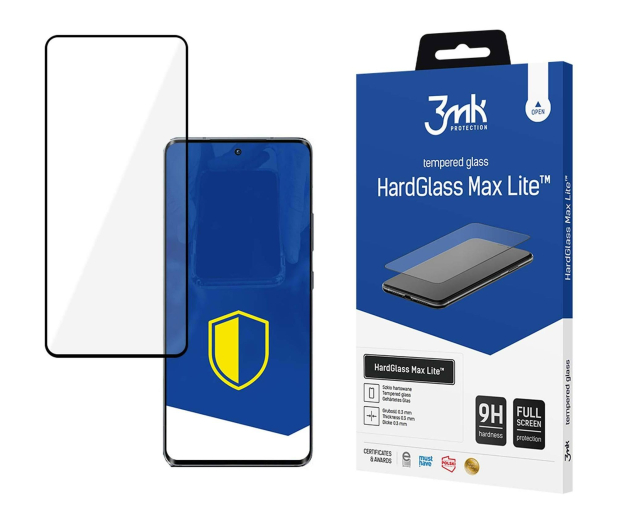 3mk HardGlass Max Lite Black do Oppo A60 5G - 1355723 - zdjęcie
